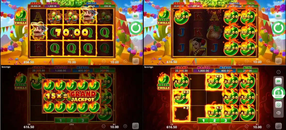 《小辣嬌》老虎機：遊戲畫面1-4