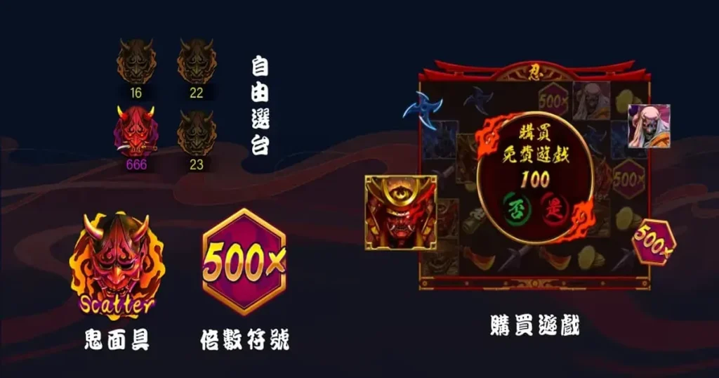 忍老虎機：玩法規則說明