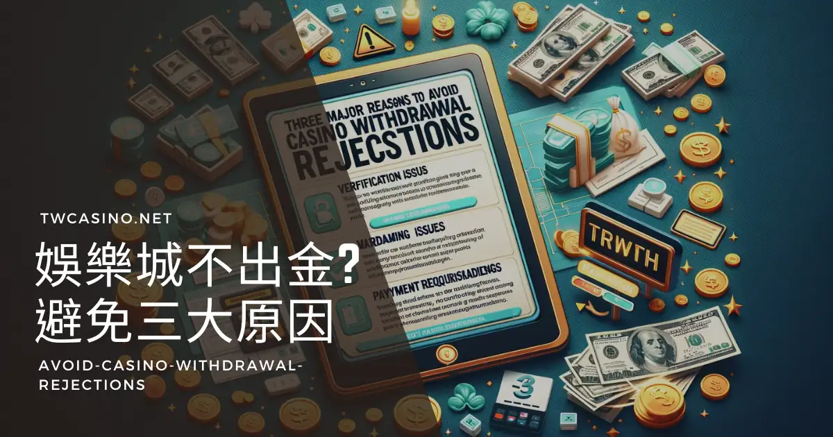 千萬不要犯這些錯誤！3種原因會讓娛樂城不出金